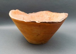 Don Stinson Tamworth Ontario Canada Large Hand Carved Natural Wood Bowl 16 1/2&quot; - £320.72 GBP