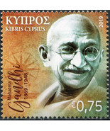 Cyprus 2019. 150th Anniversary of birth of Mahatma Gandhi (MNH OG) Stamp - £1.86 GBP