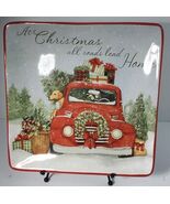 Dinner Plates Square Serving Certified International Home for Christmas ... - $26.42 CAD