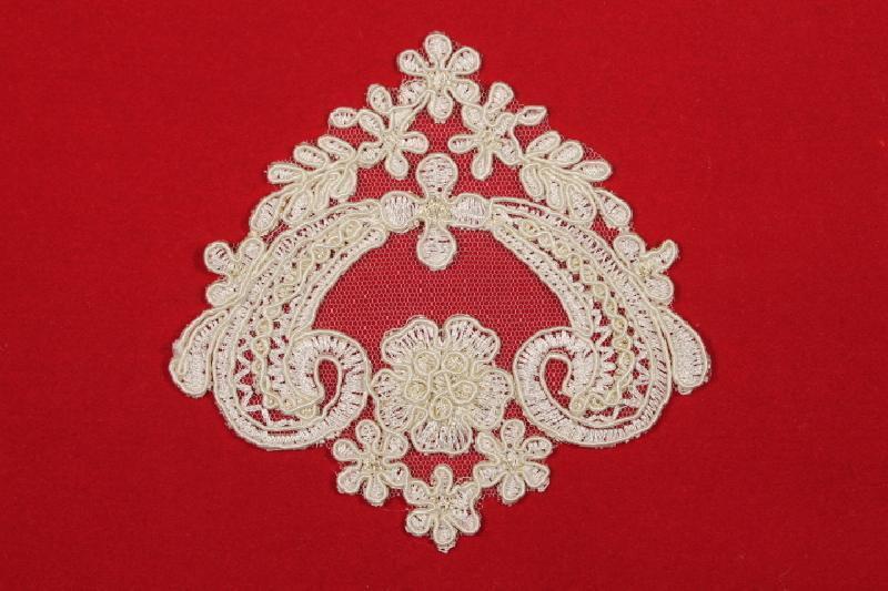 Application Rebrodé Embroidered Tulle Lace CM 9,5 SWEET TRIMS 14757 - $2.73