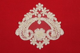 Application Rebrodé Embroidered Tulle Lace CM 9,5 SWEET TRIMS 14757 - $2.57