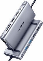 USB C Hub Multiport Adapter Triple Display, DIOROK 12-in-1 USB C Docking Station - £51.45 GBP