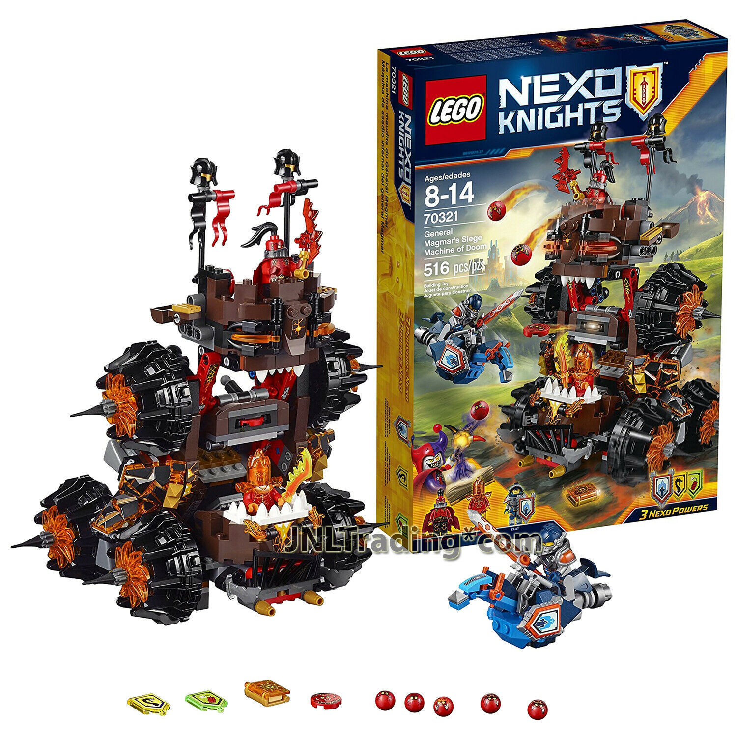 Primary image for Yr 2016 Lego Nexo Knights 70321 GENERAL MAGMAR'S SIEGE MACHINE OF DOOM (658 Pcs)