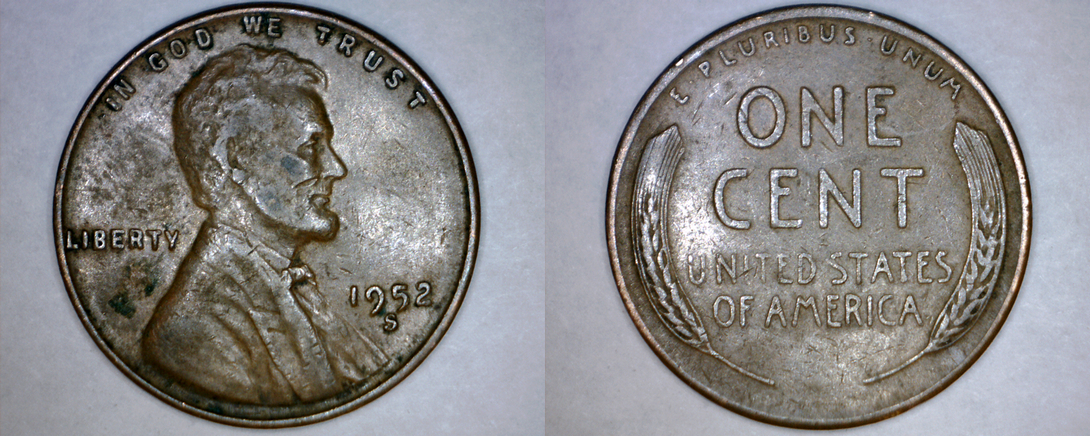 1952-S Abraham Lincoln Wheat Penny - $1.49