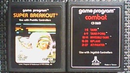 Lot of 2 Atari 2600 Games (Super Breakout, Combat) - £10.34 GBP