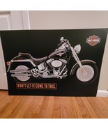 Harley Davidson 2005 &quot;Don&#39;t Let It Come To This&quot; Poster Plastic Vinyl 27... - $1,424.56 MXN