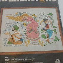 Dimensions Vintage Crewel Embroidery Kit Fairy Tales 1208 Sealed New 20x16 1981 - £76.13 GBP