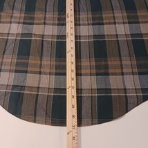 Puritan Button Up Long Sleeve Men's Plaid Green Shirt Spread Collar Size Large image 10