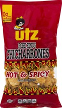 Utz Hot & Spicy Fried Pork Rinds (Chicharrones) 6- 5 oz. Bags - $34.60