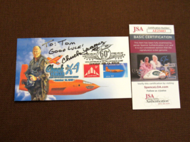 CHUCK YEAGER ACE PILOT SUPERSONIC BELL X-1 SIGNED AUTO L/E 60TH ANN COVE... - £233.70 GBP