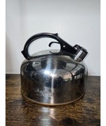 Vintage Paul Revere Ware Whistling Tea Kettle Copper Bottom 1 Quart 88-C - $27.72