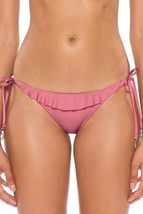 Soluna Women&#39;s Under The Sun Tie Side Hipster Bikini Bottom Mulberry L  - £18.88 GBP