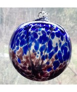 Hanging Glass Ball 4&quot; Diameter Blue and Purple Witch Ball (1) GB13 - $23.75 CAD
