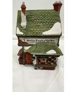 Dept 56 Dickens’ Village T. Wells Fruit And Spice Shop 5924-2 - $16.79