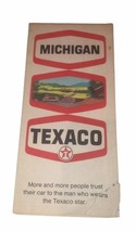 Vintage 1970 Texaco Michigan State Highway Gas Station Travel Road Map~B... - $146.28 MXN