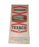 Vintage 1970 Texaco Michigan State Highway Gas Station Travel Road Map~B... - $7.88