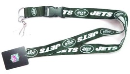 New York Jets NFL PSG Green Logo Lanyard Breakaway Metal Key Chain Ring ... - $7.99