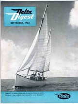 Delta Digest September 1955 Airline Employee Magazine  - $64.52