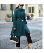 Girls With Curves Classic A Line Coat With Belt Size L - £93.88 GBP