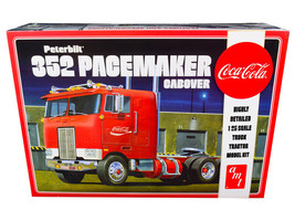 Skill 3 Model Kit Peterbilt 352 Pacemaker Cabover Truck Coca-Cola 1/25 Scale Mod - £50.20 GBP