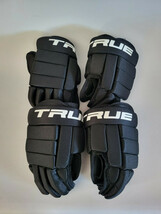 True Ice Hockey Gloves Junior Youth Size Large Black &amp; White 6” 2 Pair U... - $52.94