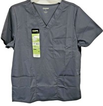 Scrub Top Gray Nurse Scrubstar Unisex V Neck 2-Way Stretch Size XL New - £11.66 GBP