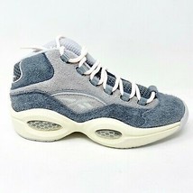 Reebok Question Mid Grey Suede Iverson Mens Basketball Sneakers FW0875 - £78.59 GBP+