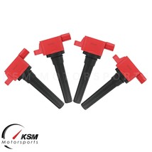 4 IGNITION COILS PACK for 08-15 LANCER EVOLUTION X MR EVO EVOX 10 2.0L G... - £141.59 GBP