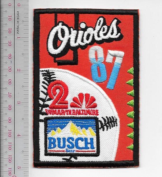 Beer Baseball Baltimore Orioles Busch Beer &amp; WMAR TV 1987 American Leagu... - $9.99