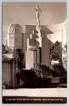 RPPC 1939 Golden Gate Int&#39;l Exposition Evening Star Court of Honor Postcard X28 - £10.18 GBP