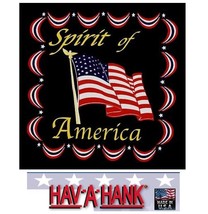 Usa Made Hav-A-Hank Spirit Of America Us Flag Bandana Face Mask Neck Scarf Head - £6.28 GBP