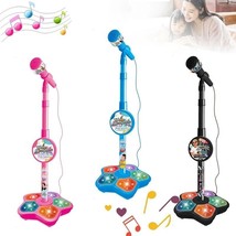 Kids Microphone with Stand Karaoke Song Machine Music Instrument Toys Brain boy - £19.72 GBP