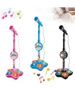 Kids Microphone with Stand Karaoke Song Machine Music Instrument Toys Brain boy - £19.68 GBP