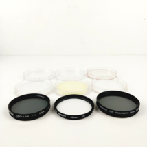 Lens Filter 3-Pc Lot 55mm-58mm Circular PL Polarizer and UV for Minolta &amp; Sony - £15.36 GBP