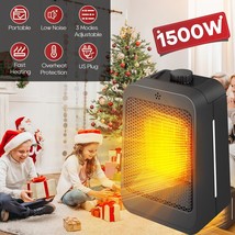 1500W Portable Electric Space Heater Mini Indoor Adjustable Temperature ... - £43.25 GBP