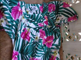 Women&#39;s Hawaiian Dress Muu Muu Vintage Hilo Hattie Pink Orchid size small  6 8 - £48.25 GBP