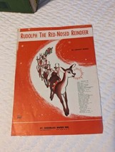 1949 RUDOLPH THE RED-NOSED REINDEER SHEET MUSIC - ST. NICHOLAS MUSIC, INC. - $3.95