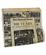 Newspaper Ford Motor Co Detroit Commemorative 100 Years History 2003 Car... - £15.52 GBP