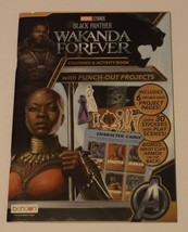 Marvel Black Panther Wakanda Forever Movie Activity &amp; Coloring book 30+ stickers - £6.01 GBP