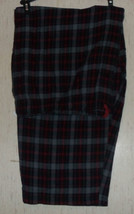 NWT MENS BLACK PLAID SOFT LIGHTWEIGHT FLANNEL PAJAMA LOUNGE PANTS  SIZE 4XL - £21.91 GBP