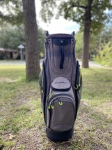 Gently Used TaylorMade Cart Carry 14-way Golf Bag Gray &amp; Green - $79.48