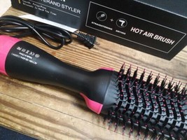 FOUR-4-In-1 Hair Dryer Hot Air Blow Brush Detachable Volumizer Negative Ion Comb - $21.29
