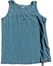 Comfort Colors True Garment Dyed Miami Beach Tank Sage Green Medium Dist... - £6.91 GBP