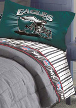 Philadelphia Eagles Denim Pillow Sham measures 20 x 26 inches - £11.83 GBP