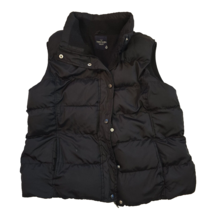 FADED GLORY - Woman&#39;s Large (12-14) - Black Puffer Vest - Snap &amp; Zip Up - $16.33