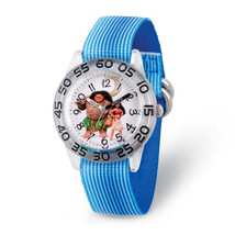 Disney Kids Moana Characters Blue Strap Acrylic Time Teacher Watch - £22.78 GBP