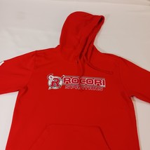 Adidas ROCORI SPARTANS Men's Red Drawstring Pullover Hoodie Sweatshirt Sz Medium image 12