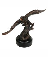 13&quot; H King of The Skies Patriotic Bald Eagle Swooping On Prey Figurine W... - $97.78 CAD