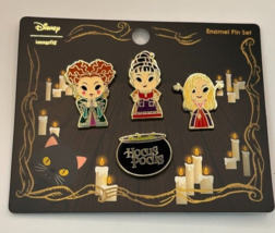 Loungefly Disney Hocus Pocus 4 Piece Pin Set Winifred Sarah Mary Sanderson siste - £25.93 GBP