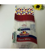Wonder Bread Classic White Wrapper Bag Vitamin D 1lb 4oz 10 17 2012 Host... - £14.90 GBP
